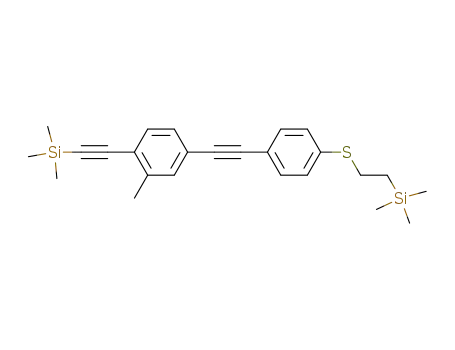 2-Methyl-4-[4-(2-trimethylsilanyl-ethylsulfanyl)-phenylethynyl]-1-trimethylsilanylethynyl-benzene