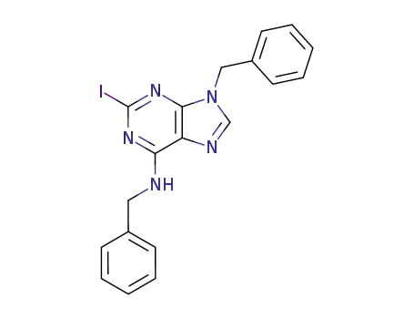 benzyl-(9-benzyl-2-iodo-9<i>H</i>-purin-6-yl)-amine