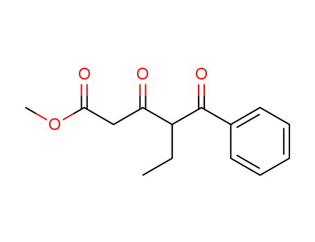 Molecular Structure of 263328-17-2 (methyl 3,5-diketo-4-ethyl-5-phenylpentanoate)