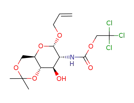 allyl 2-deoxy-4,6-O-isopropylidene-2-(2,2,2-trichloroethoxycarbonylamino)-α-D-glucopyranoside