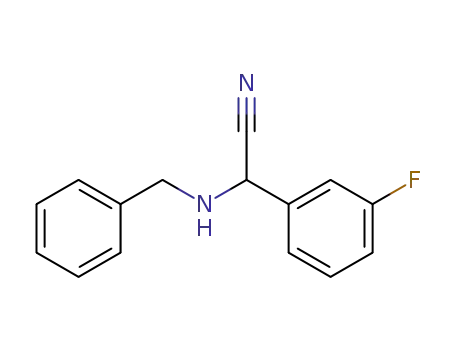 2-(benzylamino)-2-(3-fluorophenyl)acetonitrile