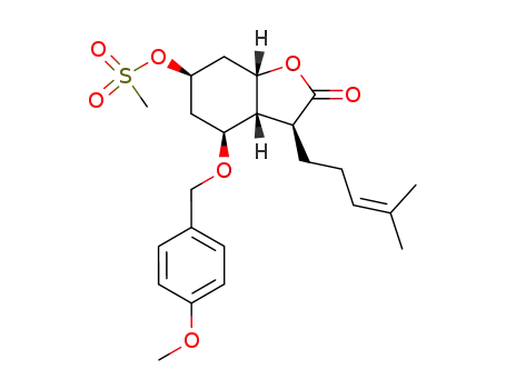 (3S,3aR,4S,6R,7aS)-6-<(methanesulfonyl)oxy>-4-<(4-methoxybenzyl)oxy>-3-(4-methyl-3-pentenyl)-3a,4,5,6,7,7a-hexahydrobenzo<b>furan-2(3H)-one
