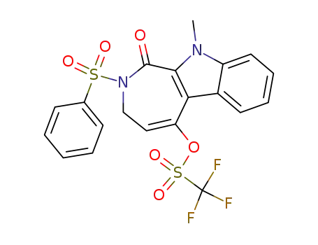 10-methyl-1-oxo-2-phenylsulfonyl-1,2,3,10-tetrahydroazepino[3,4-b]indol-5-yl trifluoromethanesulfonate