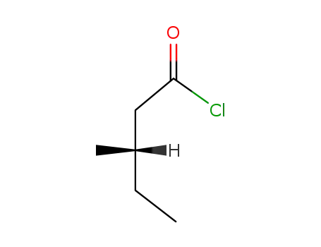 Molecular Structure of 28977-69-7 (Pentanoyl chloride, 3-methyl-, (3S)-)