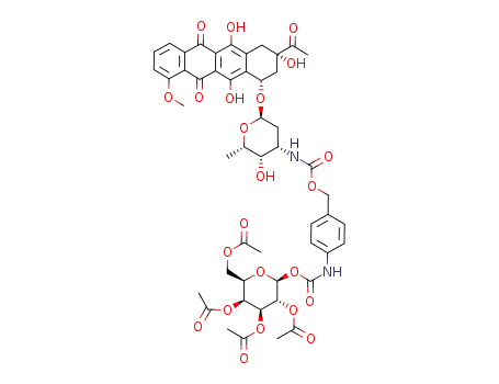 N-[4-(daunorubicin-N-carbonyloxymethyl)phenyl] O-(2,3,4,6-tetra-O-acetyl-β-D-galactopyranosyl) carbamate