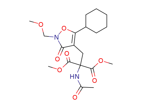 methyl 2-acetamido-3-[5-cyclohexyl-2-(methoxymethyl)-3-oxoisoxazolin-4-yl]-2-(methoxycarbonyl)propanoate
