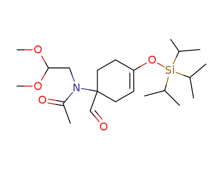 <i>N</i>-(2,2-dimethoxy-ethyl)-<i>N</i>-(1-formyl-4-triisopropylsilanyloxy-cyclohex-3-enyl)-acetamide