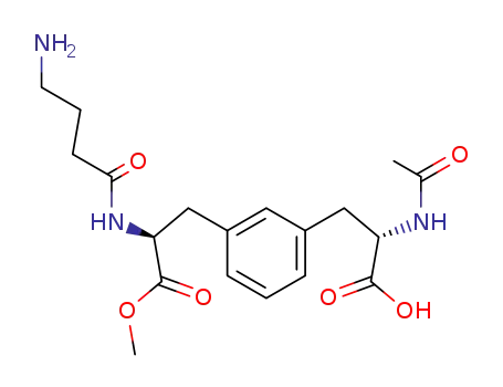 (S)-2-Acetylamino-3-{3-[(S)-2-(4-amino-butyrylamino)-2-methoxycarbonyl-ethyl]-phenyl}-propionic acid