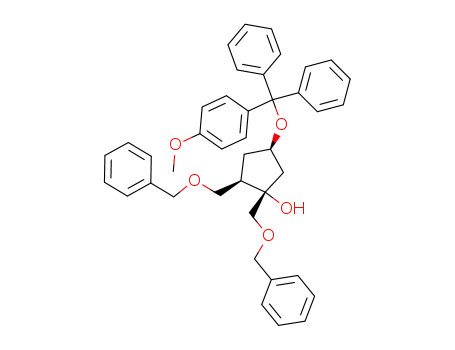 (1R,3R,4S)-3,4-bis(benzyloxymethyl)-1-(4-methoxyphenyldiphenylmethoxy)-4-cyclopentanol