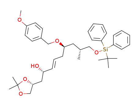 (5E,2R,4S,8R,10R)-11-(tert-butyldiphenylsilyloxy)-1,2-isopropylidenedioxy-8-(4-methoxybenzyloxy)-10-methyl-5-undecen-4-ol