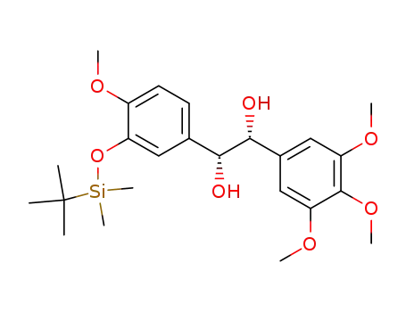 (1R,2R)-1-[3-(tert-Butyl-dimethyl-silanyloxy)-4-methoxy-phenyl]-2-(3,4,5-trimethoxy-phenyl)-ethane-1,2-diol