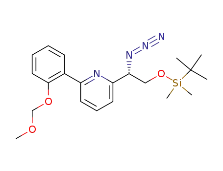 2-[1-azido-2-(<i>tert</i>-butyl-dimethyl-silanyloxy)-ethyl]-6-(2-methoxymethoxy-phenyl)-pyridine