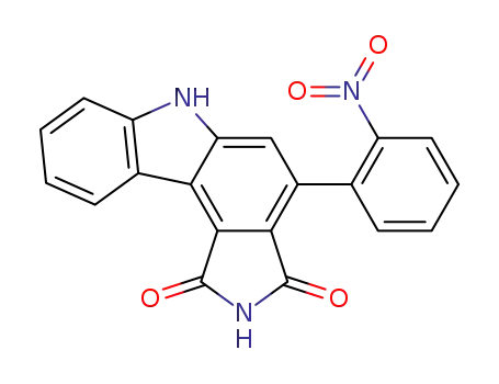 Pyrrolo[3,4-c]carbazole-1,3(2H,6H)-dione, 4-(2-nitrophenyl)-