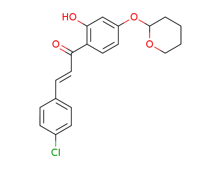 (E)-3-(4-Chloro-phenyl)-1-[2-hydroxy-4-(tetrahydro-pyran-2-yloxy)-phenyl]-propenone