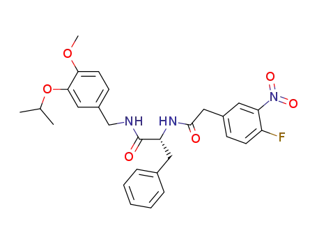 2-<(2R)-2-(4-fluoro-3-nitrophenyl)-acetylamino>-N-(3-isopropoxy-4-methoxybenzyl)-3-phenylpropionamide