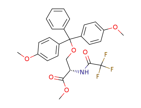 (S)-3-[Bis-(4-methoxy-phenyl)-phenyl-methoxy]-2-(2,2,2-trifluoro-acetylamino)-propionic acid methyl ester