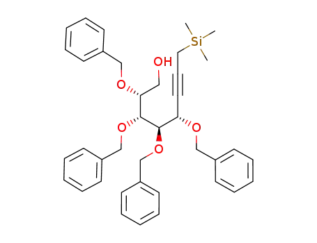 (2R,3R,4R,5S)-2,3,4,5-Tetrakis-benzyloxy-8-trimethylsilanyl-oct-6-yn-1-ol