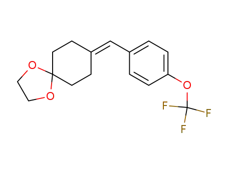 Molecular Structure of 221533-21-7 (8-(4-trifluoromethoxybenzylidene)-1,4-dioxaspiro<4.5>decane)