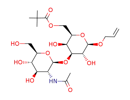 2,2-Dimethyl-propionic acid (2R,3S,4S,5R,6R)-4-((2S,3R,4R,5S,6R)-3-acetylamino-4,5-dihydroxy-6-hydroxymethyl-tetrahydro-pyran-2-yloxy)-6-allyloxy-3,5-dihydroxy-tetrahydro-pyran-2-ylmethyl ester