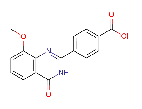 벤조산, 4-(1,4-디히드로-8-메톡시-4-옥소-2-퀴나졸리닐)-(9CI)