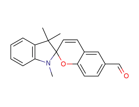Molecular Structure of 20200-69-5 (6-formyl-1',3',3'-trimethylspiro<2H-1-benzopyran-2,2'-<1H>-indole>)
