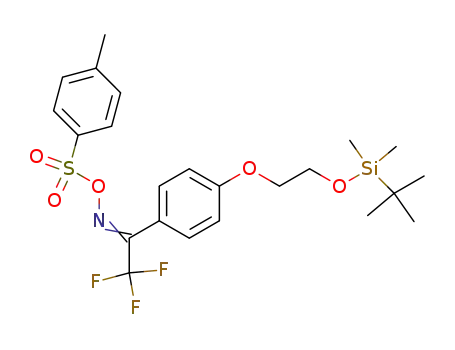 1-[4-(2-tert-butyldimethylsiloxyethoxy)phenyl]-2,2,2-trifluoroethanone O-(p-tolylsulfonyl)oxime