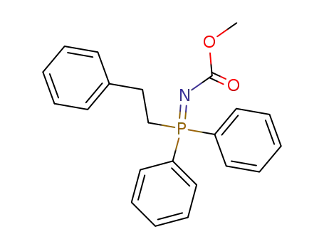 P,P-diphenyl-P-(2-phenylethyl)(N-methoxycabonyl)phosphazene