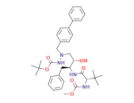 N'-Biphenyl-4-ylmethyl-N'-[(2S,3S)-2-hydroxy-3-((S)-2-methoxycarbonylamino-3,3-dimethyl-butyrylamino)-4-phenyl-butyl]-hydrazinecarboxylic acid tert-butyl ester