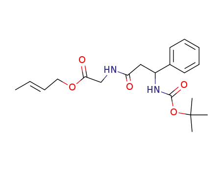 (3-tert-Butoxycarbonylamino-3-phenyl-propionylamino)-acetic acid (E)-but-2-enyl ester