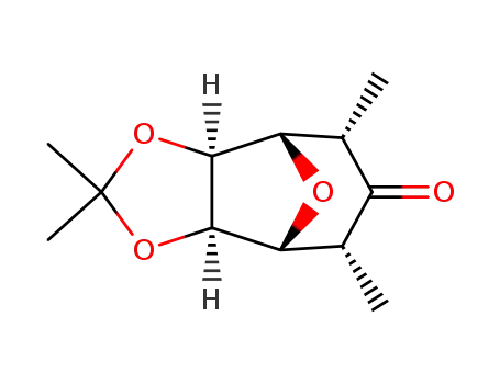 2α,4α-dimethyl-6,7-exo-isopropylidenedioxy-8-oxabicyclo[3.2.1]octan-3-one