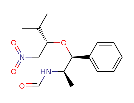 (1R,2S,1'S)-(+)-N-<1-methyl-2-(2'-methyl-1'-nitromethylpropoxy)-2-phenylethyl>formamide