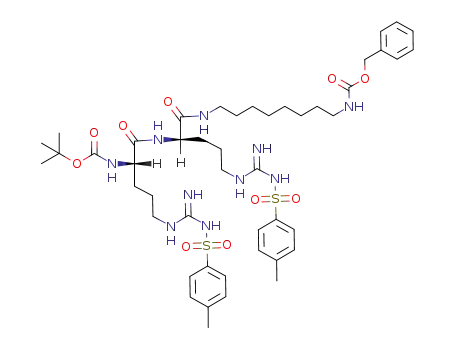 N<sup>1</sup>-benzyloxycarbonyl-N<sup>8</sup>-(N<sup>α</sup>-t-butoxycarbonyl-N<sup>g</sup>-tosylarginyl-N<sup>g</sup>-tosyl-D-arginyl)-1,8-octanediamine