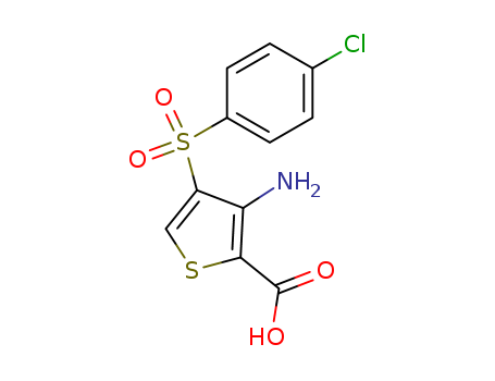 3-Amino-4-[(4-chlorophenyl)sulphonyl]thiophene-2-carboxylic acid