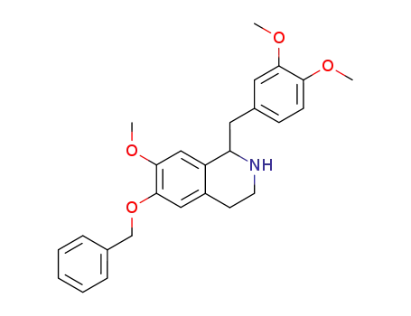 1-(3,4-dimethoxy)benzyl-1,2,3,4-tetrahydro-6-benzyloxy-7-methoxyisoquinoline