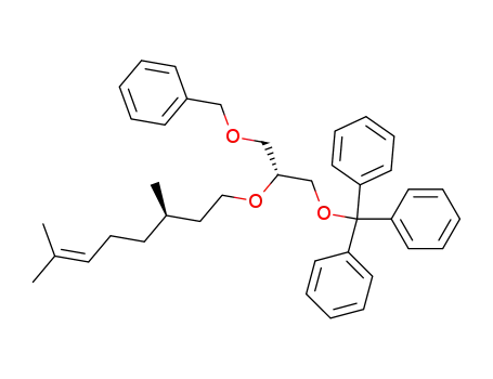 Molecular Structure of 222984-12-5 (3-O-trityl-2-O-(R)-citronellyl-1-O-benzyl-sn-glycerol)