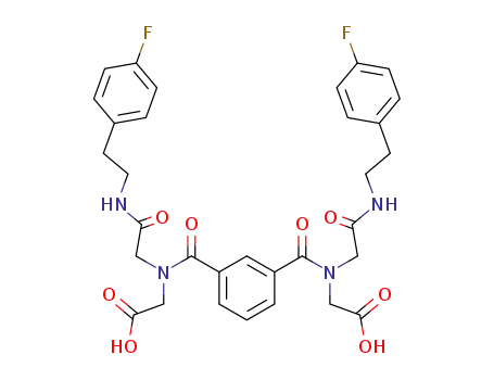 N,N'-bis(N-(carboxymethyl))-N,N'-bis(N-(2-(4-fluorophenyl)ethyl)carboxamidomethyl)benzene-1,3-dicarboxamide