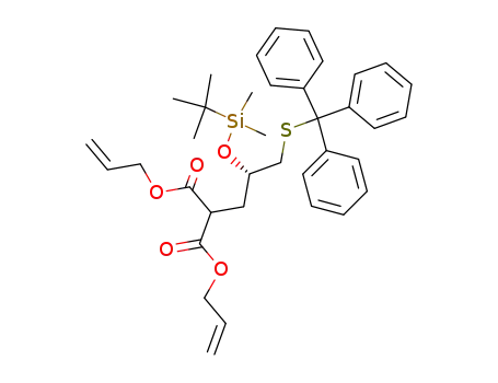 2-[2-(<i>tert</i>-butyl-dimethyl-silanyloxy)-3-tritylsulfanyl-propyl]-malonic acid diallyl ester