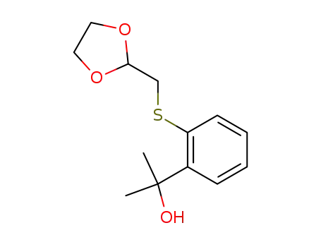 2-<2-(1,3-dioxolan-2-yl)methylthiophenyl>-2-propanol