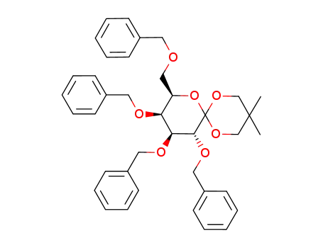 Molecular Structure of 306968-41-2 (2,3,4,6-tetra-O-benzyl-5',5'-dimethylspiro[1,5-anhydro-D-galactitol-1,2'-[1,3]dioxane])