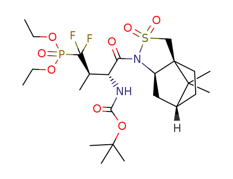 (2R,2'R,3'R)-N-[2'-(tert-butoxycarbonyl)amino-3'-(diethylphosphonodifluoromethyl)butanoyl]bornane-10,2-sultam