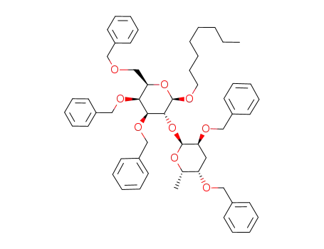 octyl 2,4-di-O-benzyl-α-L-xylo-hexopyranosyl-(1->2)-3,4,6-tri-O-benzyl-β-D-galactopyranoside