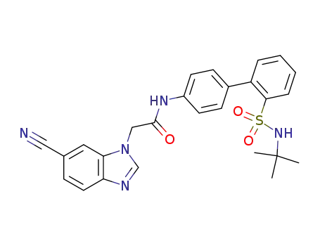 [4-(2-tert-butylaminosulfonylphenyl)phenylaminocarbonyl]methyl-6-cyanobenzimidazole