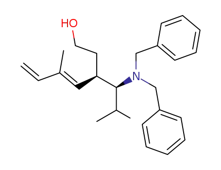(E)-(R)-3-((S)-1-Dibenzylamino-2-methyl-propyl)-5-methyl-hepta-4,6-dien-1-ol