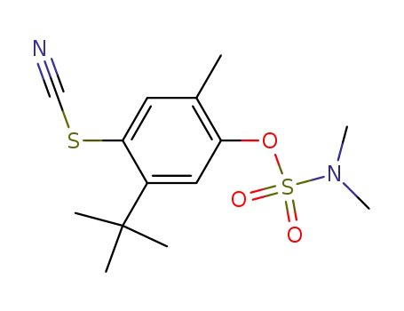 dimethylsulfamic acid 5-tert-butyl-2-methyl-4-thiocyanatophenyl ester