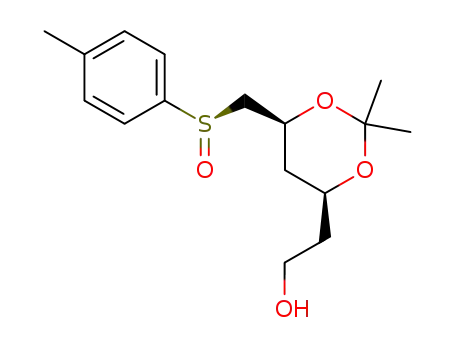 (+)-[2S,4S,R(S)]-6-hydroxy-syn-2,4-(isopropylidenedioxy)-1-(p-tolylsulfinyl)hexane