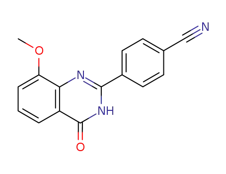 Benzonitrile,  4-(1,4-dihydro-8-methoxy-4-oxo-2-quinazolinyl)-  (9CI)