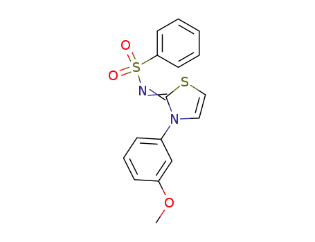 N-[2,3-dihydro-3-(3-methoxyphenyl)-2-thiazolylidene]phenylsulfonamide