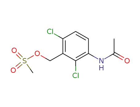 Molecular Structure of 206884-18-6 (3-acetamido-2,6-dichlorobenzyl methanesulfonate)