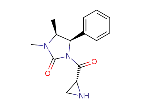 Molecular Structure of 199122-48-0 ((4R,5S,2'R)-1,5-dimethyl-3-[(2'-aziridinyl)carbonyl]-4-phenylimidazolidin-2-one)