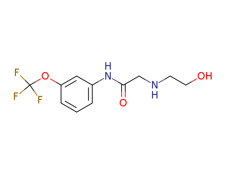 2-(2-HYDROXYETHYLAMINO)-N-(3-(TRIFLUOROMETHOXY)PHENYL)ACETAMIDE